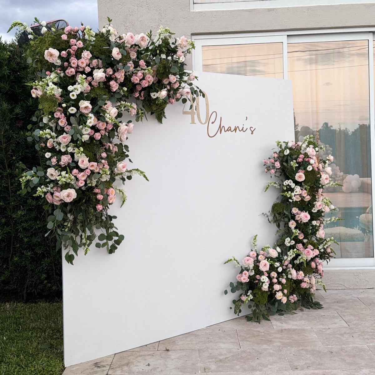 Square Backdrop Rental (Flowers not included)