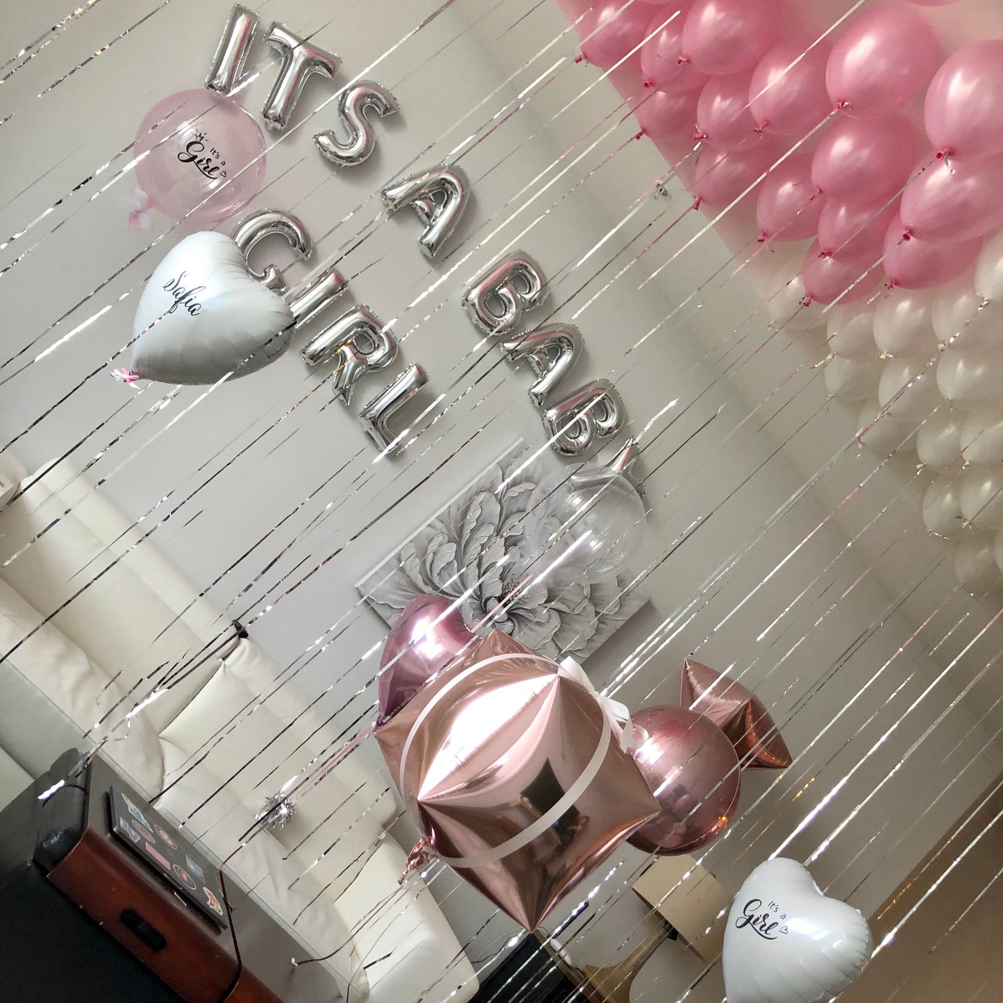 welcome baby girl gift balloons aventura bel harbor balloon company