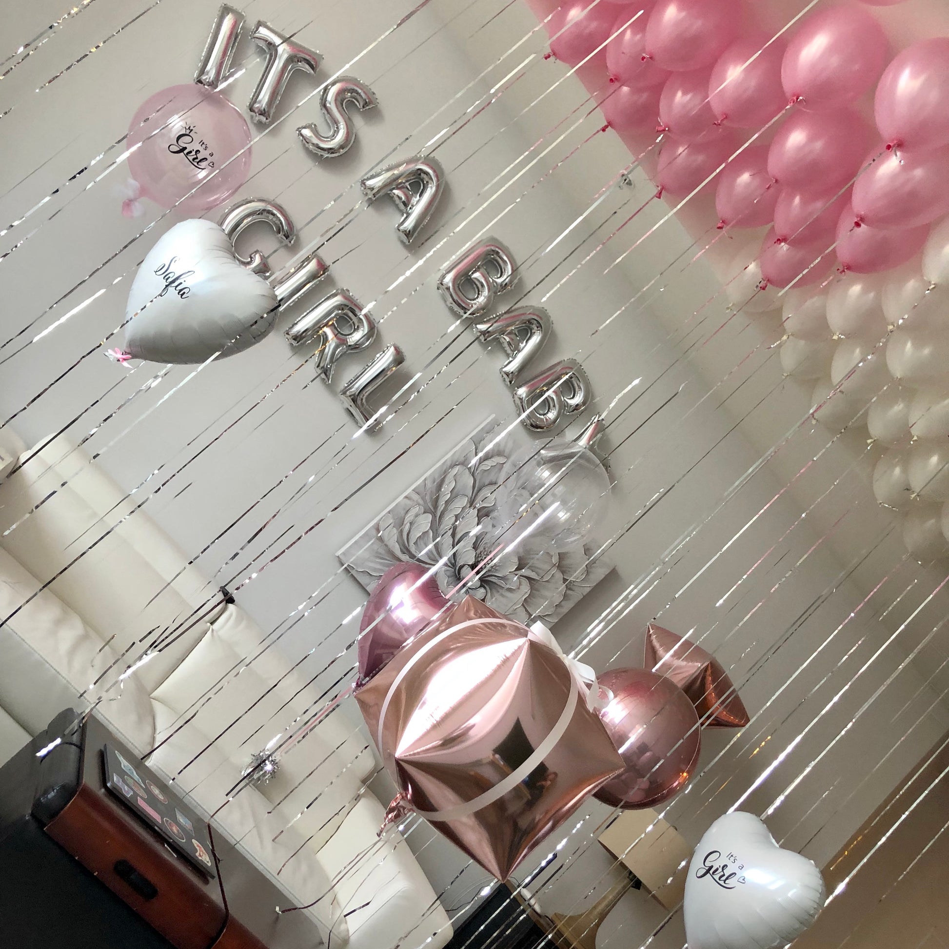 welcome baby girl gift balloons aventura bel harbor balloon company