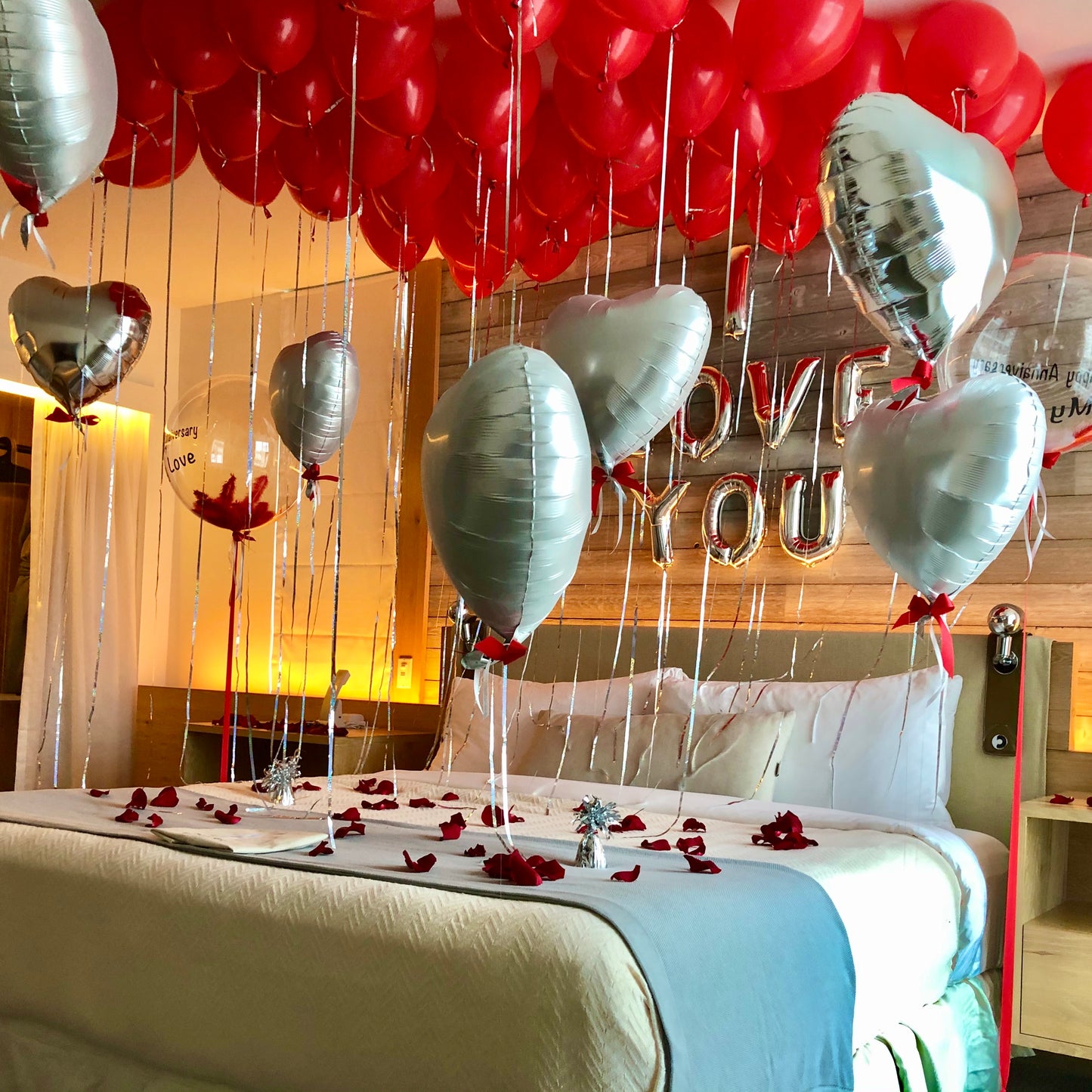anniversery balloons set up for love valentaines day decoration sunny isle beach