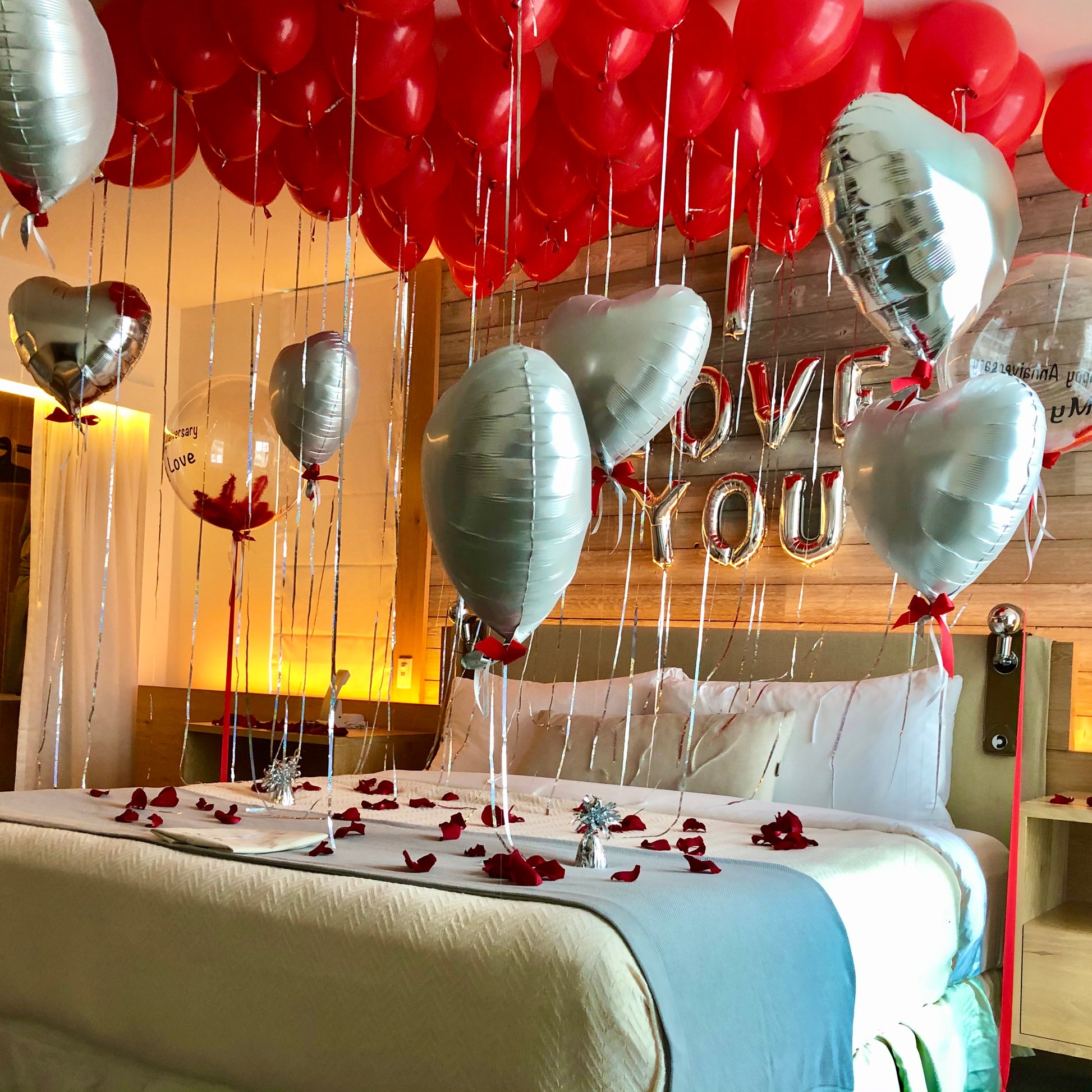 anniversery balloons set up for love valentaines day decoration sunny isle beach