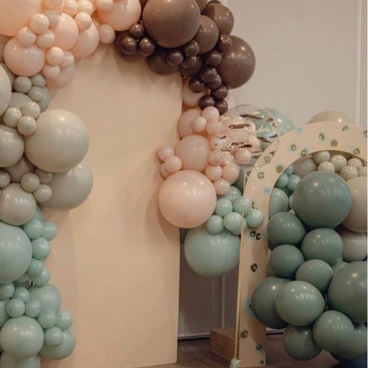 Backdrop set up with arch Rental