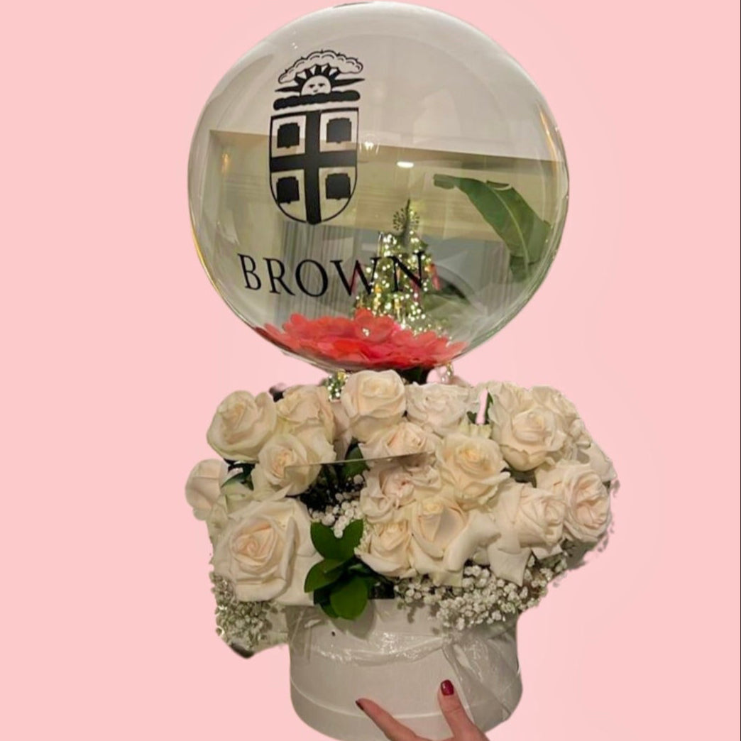 Graduation Flower Box & Balloon