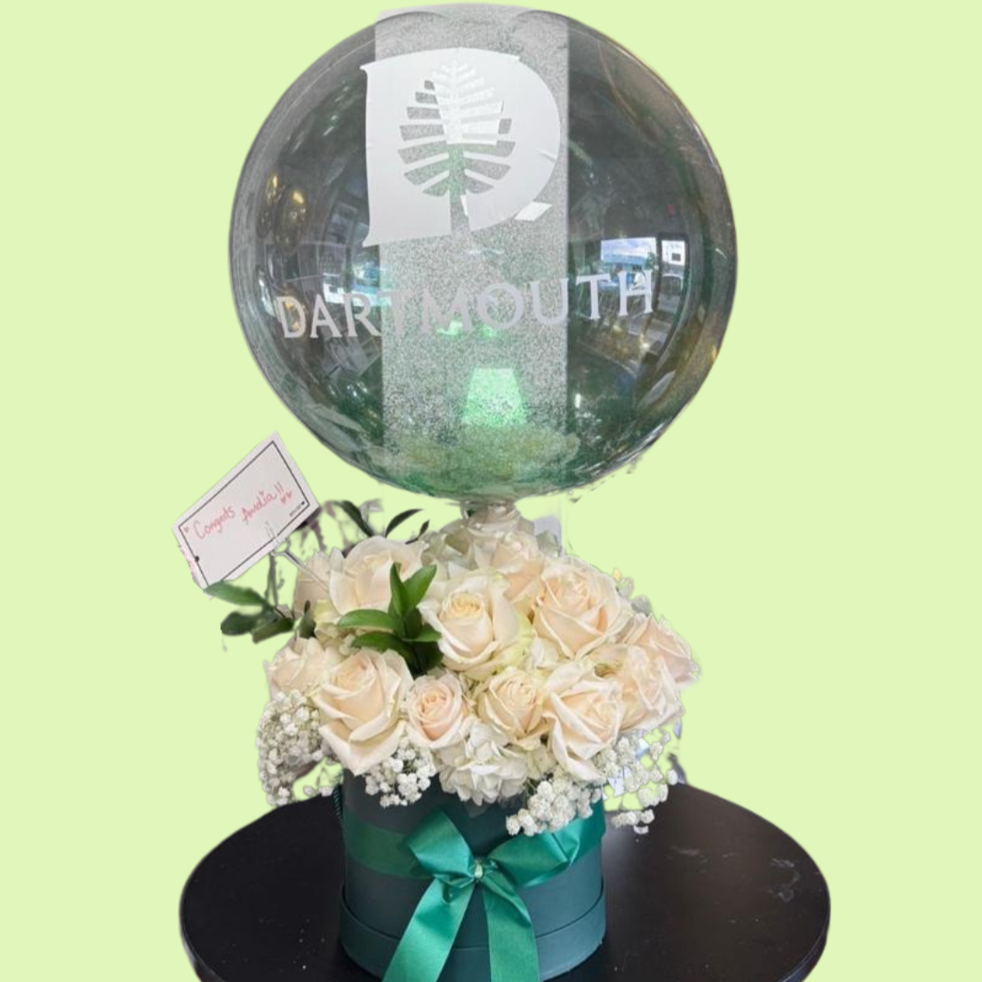 Graduation Flower Box & Balloon