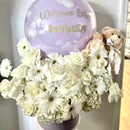 Welcome baby flower box