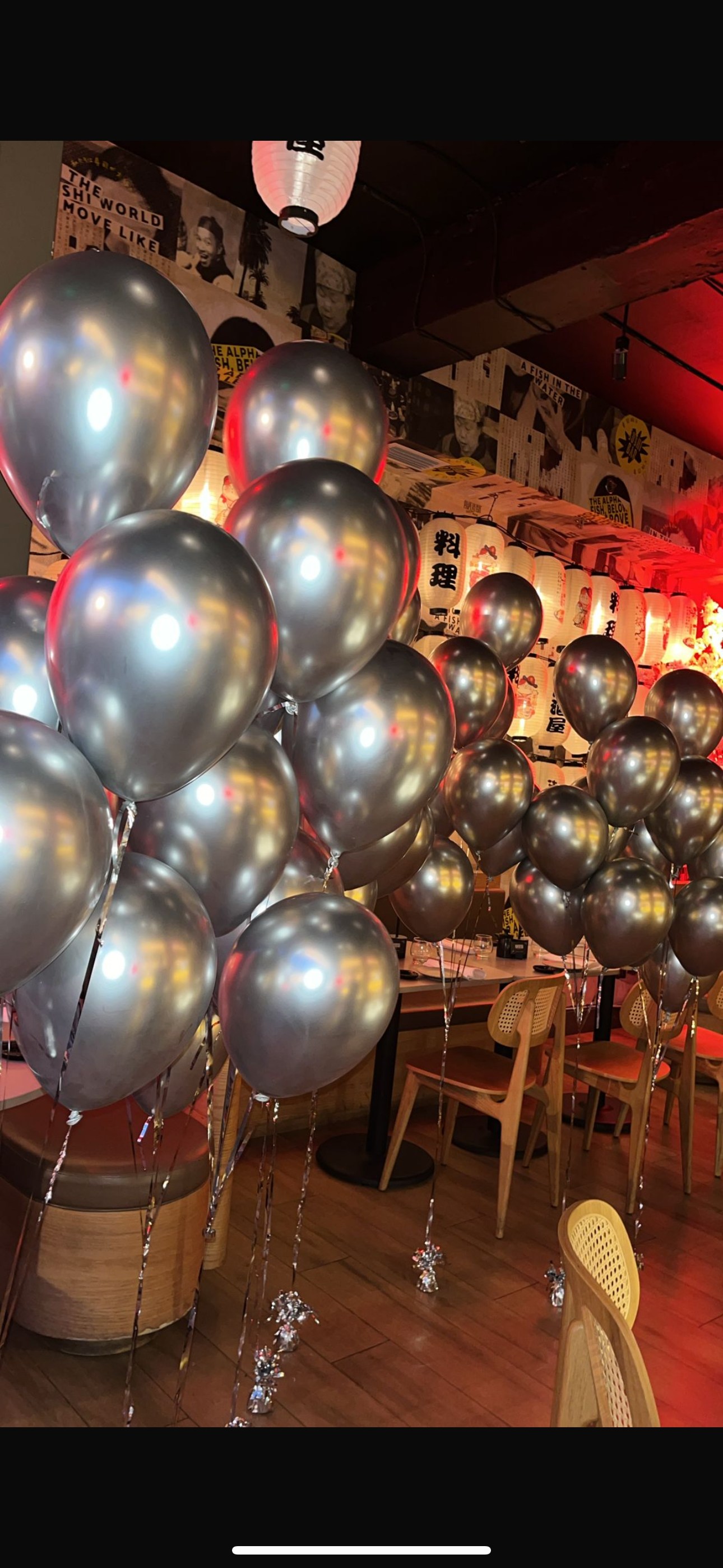 New Years Eve Latex Ceiling Balloons