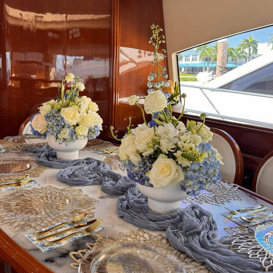 Float on! Balloon-Free Yacht Decor