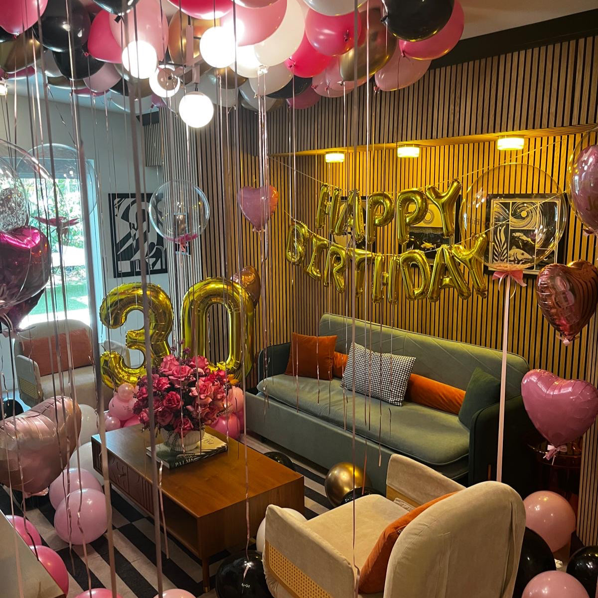 Celebration Package + Medium size flower box