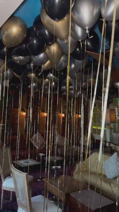 New Years Eve Latex Ceiling Balloons