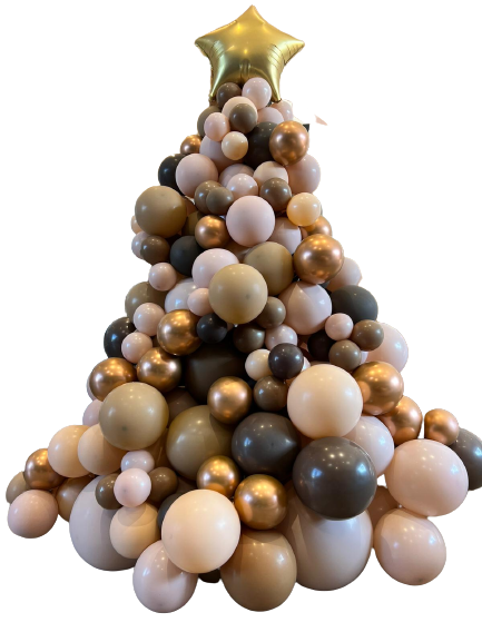 Christmas balloon tree